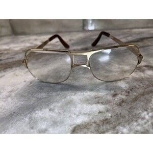 VINTAGE AMERICAN OPTICAL 135 AO 617 57-18 Eyeglass Frames Gold Toned
